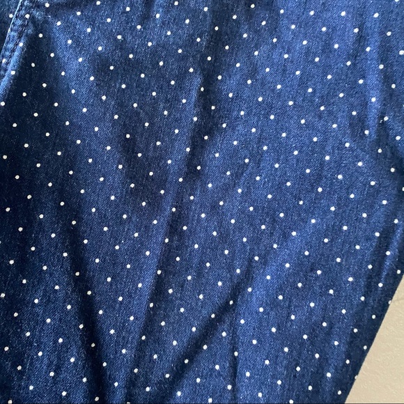 Talbots Flawless Slim Ankle Polka Dot Jeans - Picture 3 of 8